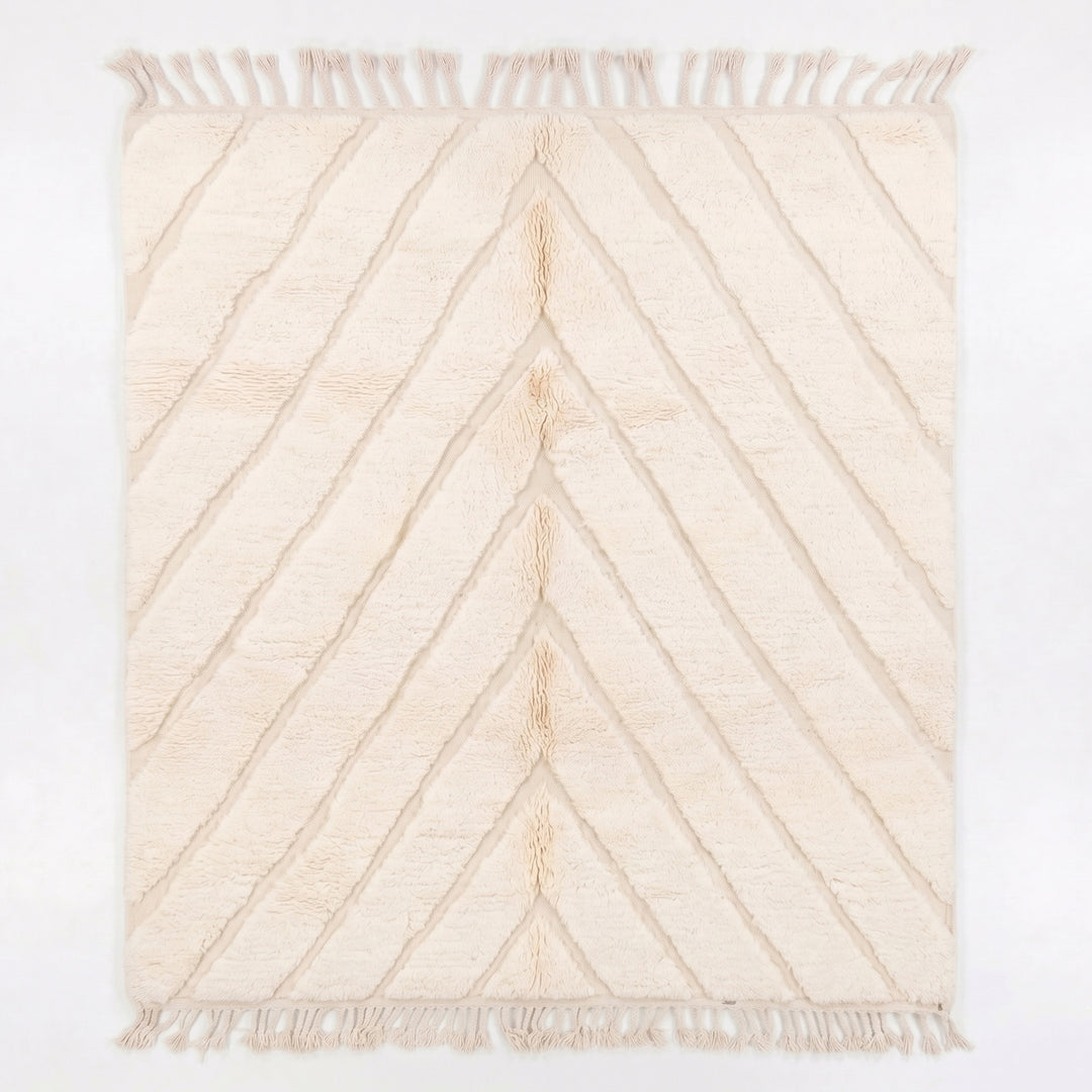 Custom Beni Ourain Rug | The Atlas Carved Chevron