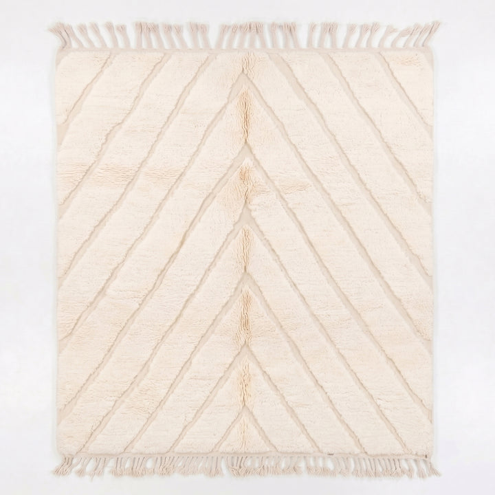 Custom Beni Ourain Rug | The Atlas Carved Chevron
