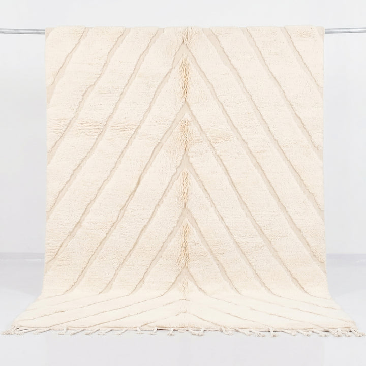 Authentic Custom Beni Ourain Rug | The Atlas Carved Chevron