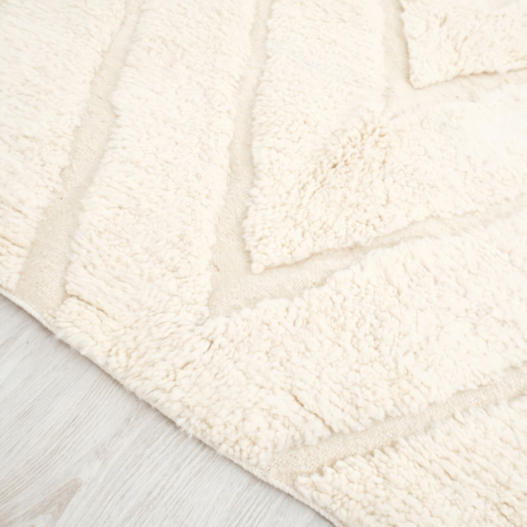 Authentic Custom Beni Ourain Rug | The Atlas Carved Chevron