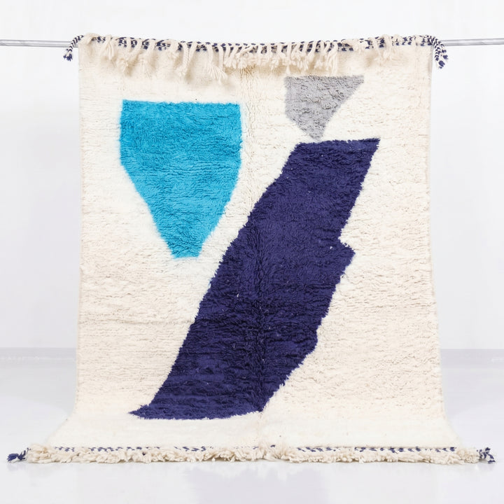 Authentic Custom Beni Ourain Rug | The Bespoke Light Blue