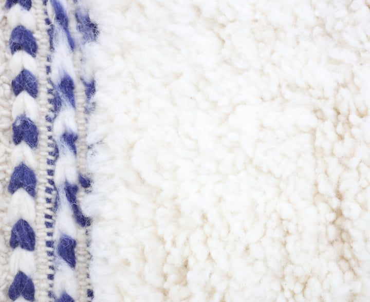 Authentic Custom Beni Ourain Rug | The Bespoke Light Blue