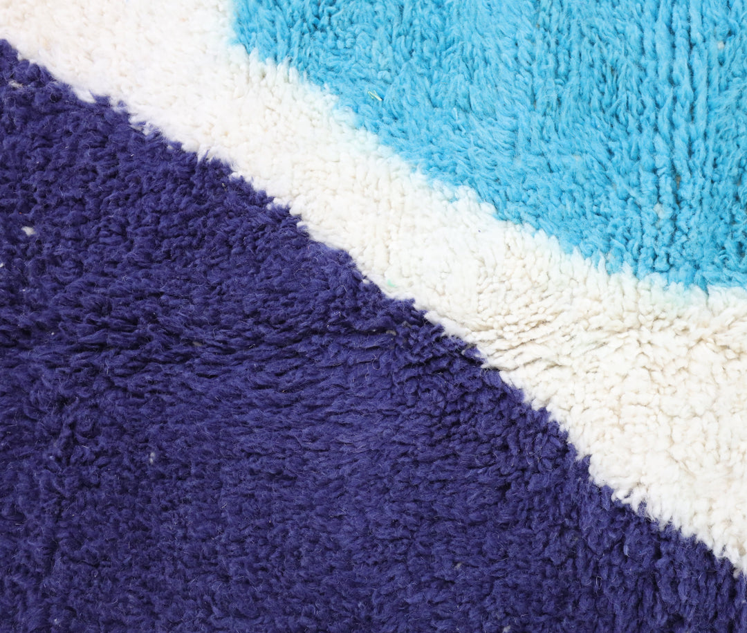 Authentic Custom Beni Ourain Rug | The Bespoke Light Blue