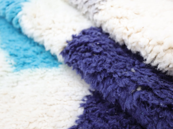Authentic Custom Beni Ourain Rug | The Bespoke Light Blue