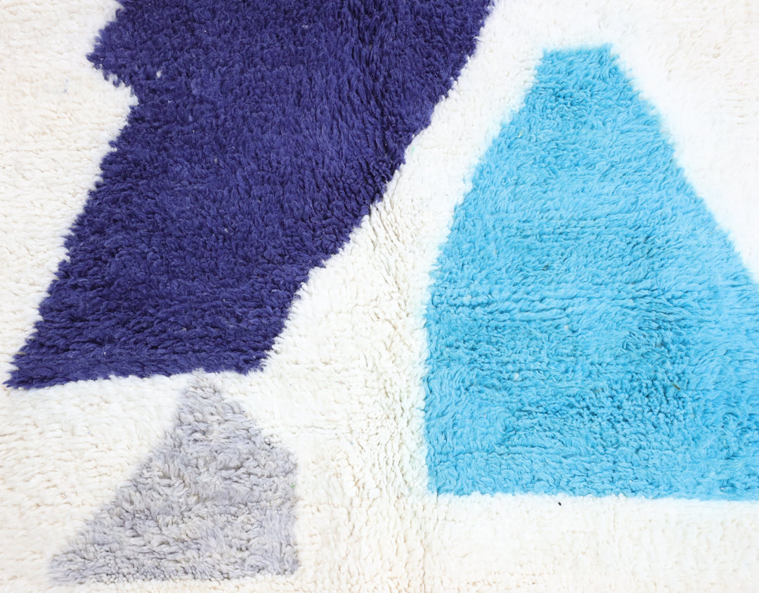 Authentic Custom Beni Ourain Rug | The Bespoke Light Blue