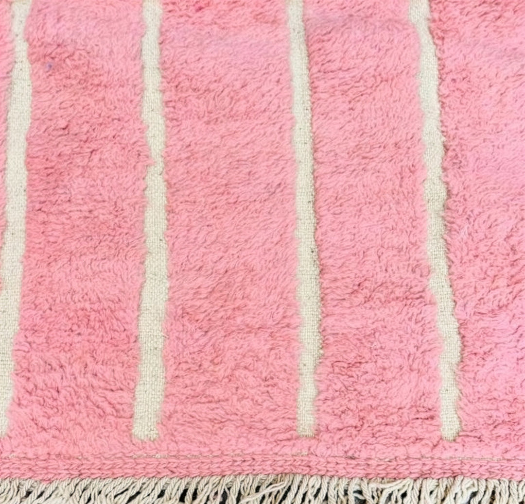Authentic Custom Beni Ourain Rug | Plush Blush Labyrinth