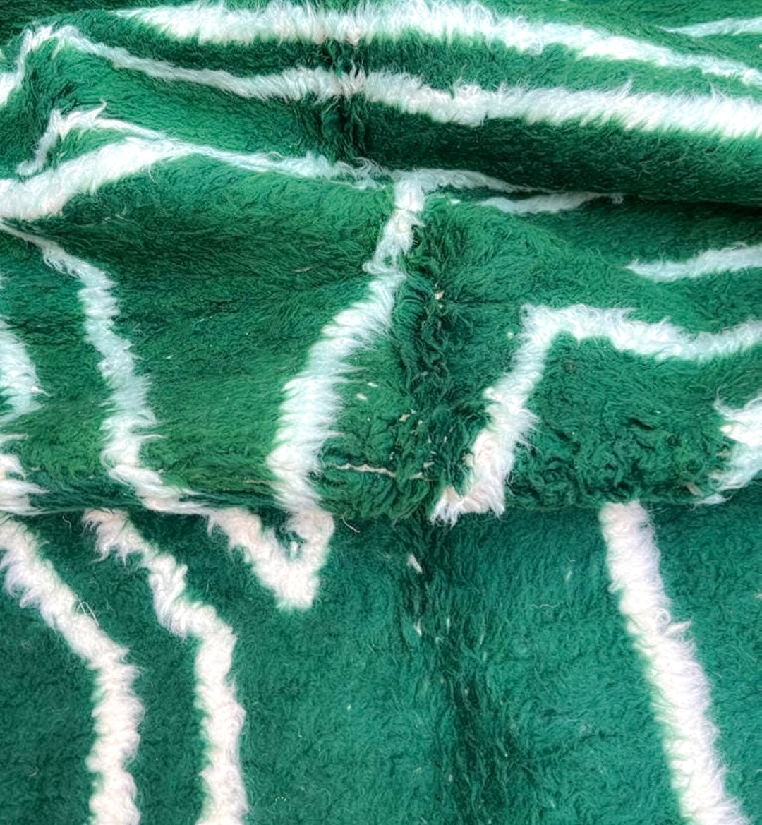 Authentic Custom Beni Ourain Rug | The Emerald Labyrinth