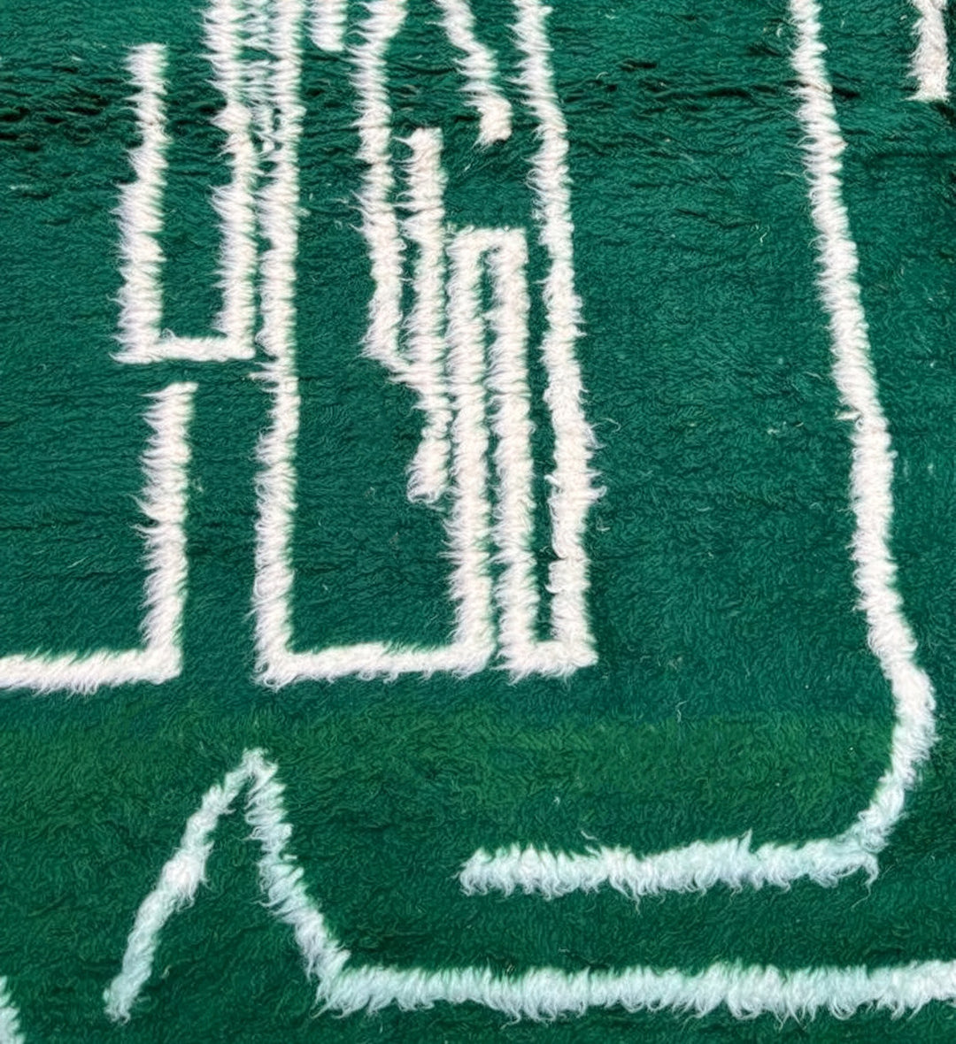 Authentic Custom Beni Ourain Rug | The Emerald Labyrinth