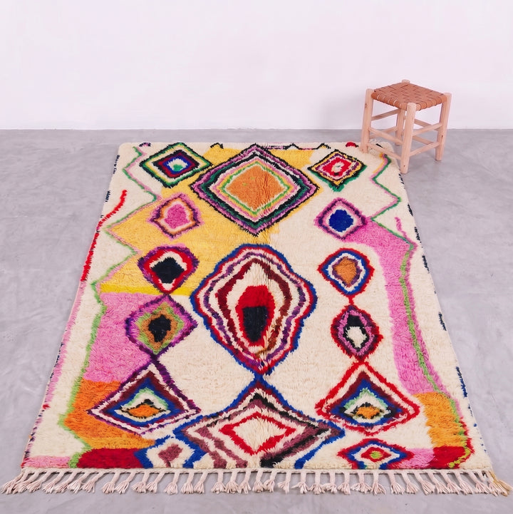 Custom Beni Ourain Rug | The Kaleidoscope Vivid Abstract Motifs