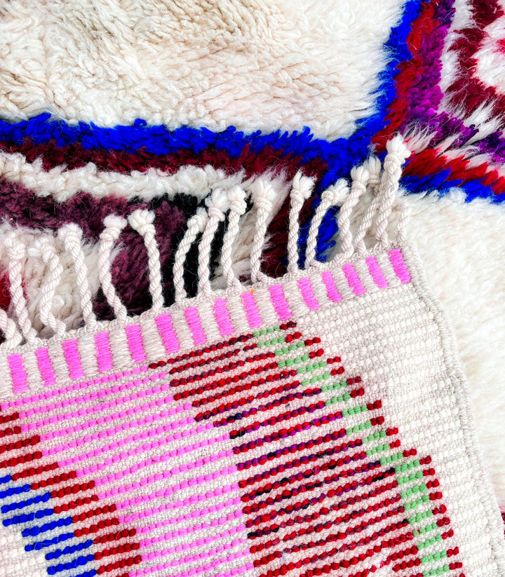 Custom Beni Ourain Rug | The Kaleidoscope Vivid Abstract Motifs