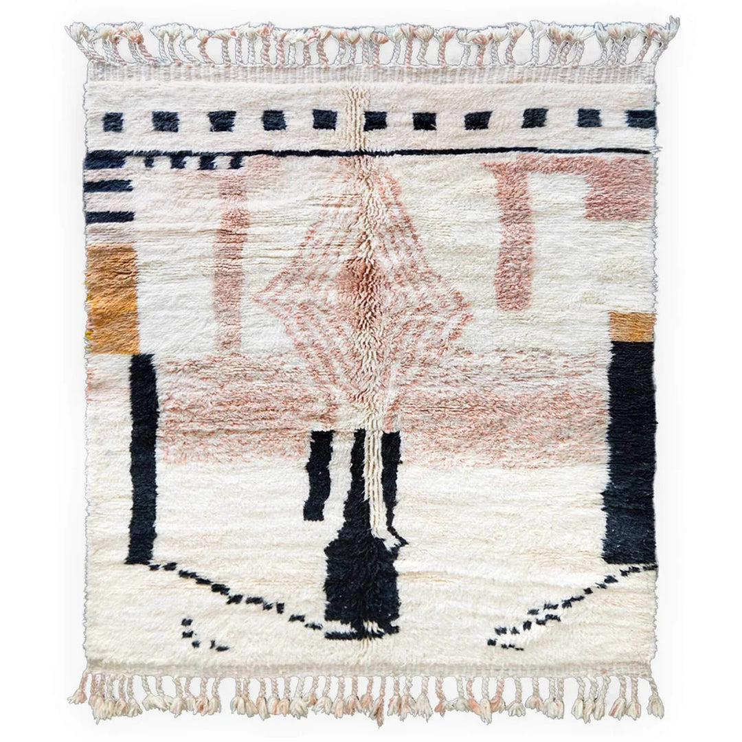 Authentic Custom Beni Ourain Rug | The Oracle Abstract Geometric