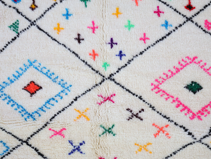 Authentic Custom Beni Ourain Rug | The Playful Geometric Berber
