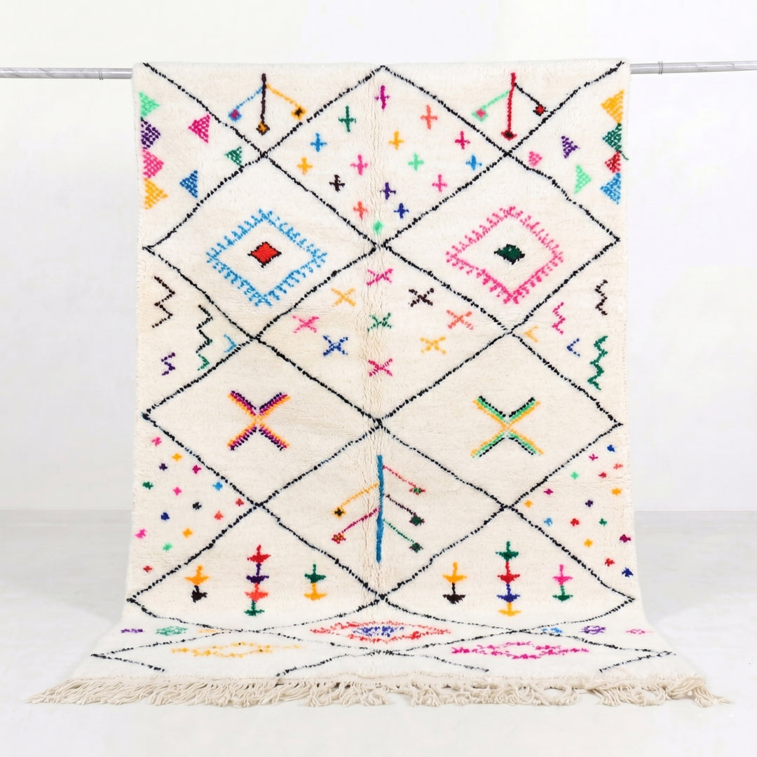 Authentic Custom Beni Ourain Rug | The Playful Geometric Berber