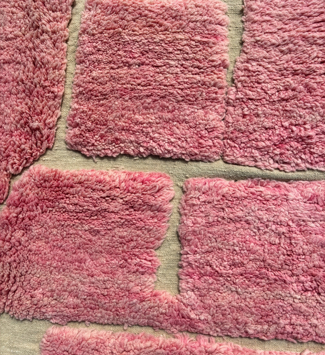 Tapis Beni Ourain personnalisé | Le tapis Rose Quartz Block