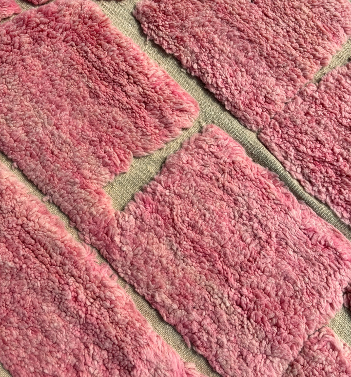 Tapis Beni Ourain personnalisé | Le tapis Rose Quartz Block