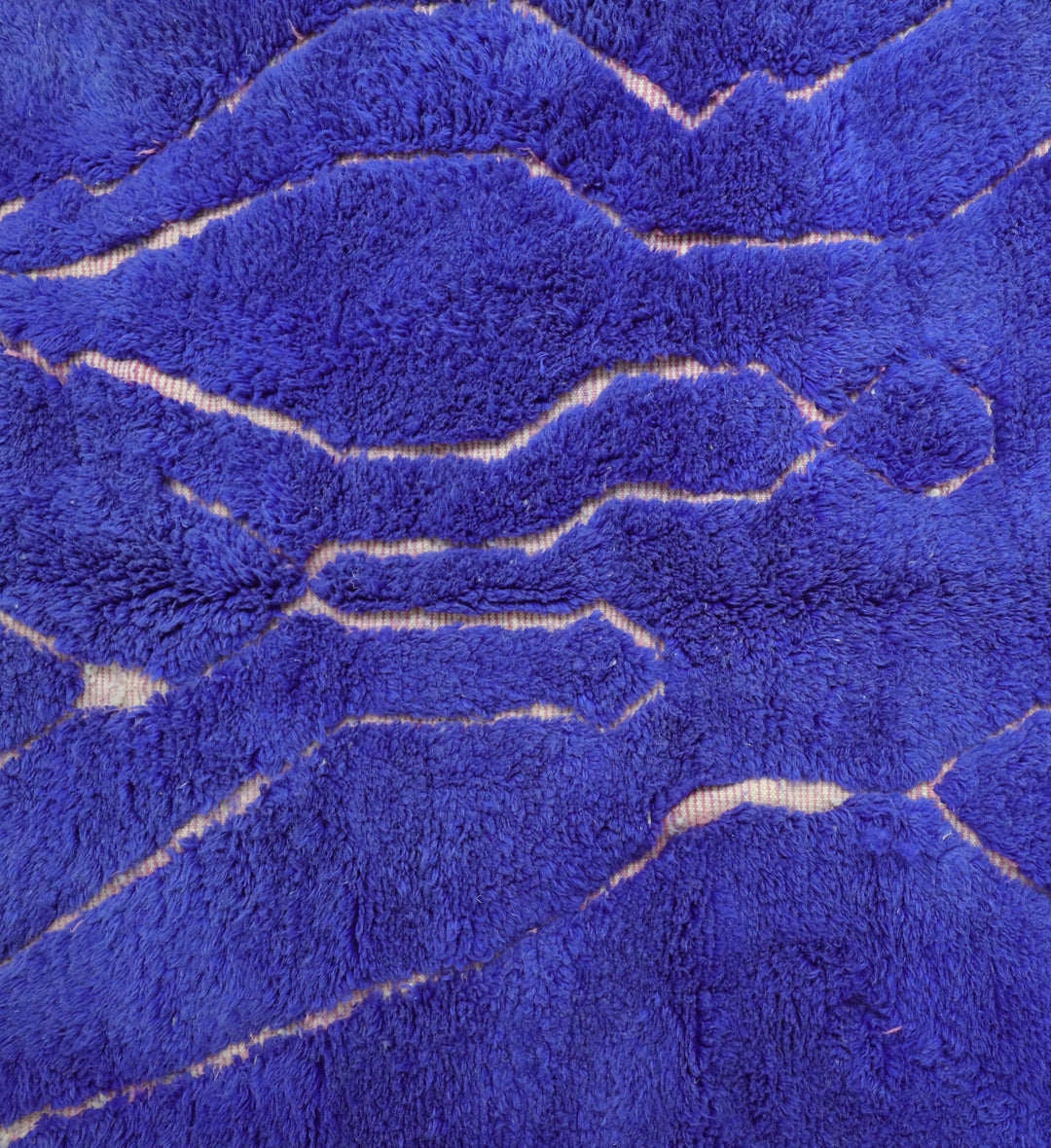Custom Beni Ourain Rug | Vibrant Royal Blue