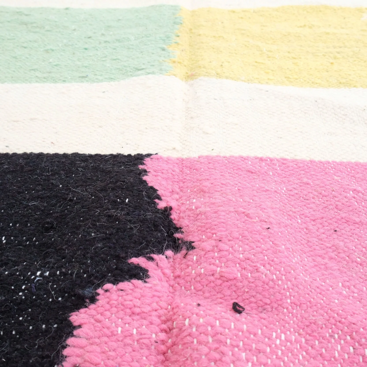 Custom Flatweave Kilim Rug | Modern Striped Moroccan Kilim