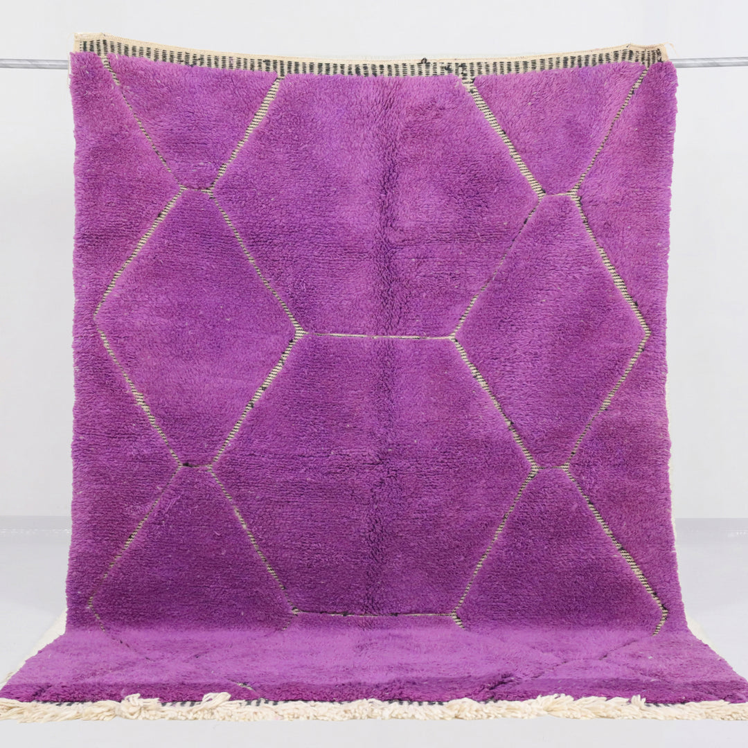 Authentic Custom Beni Ourain Rug | Amethyst Purple