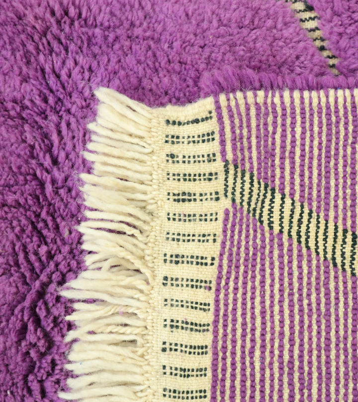 Authentic Custom Beni Ourain Rug | Amethyst Purple