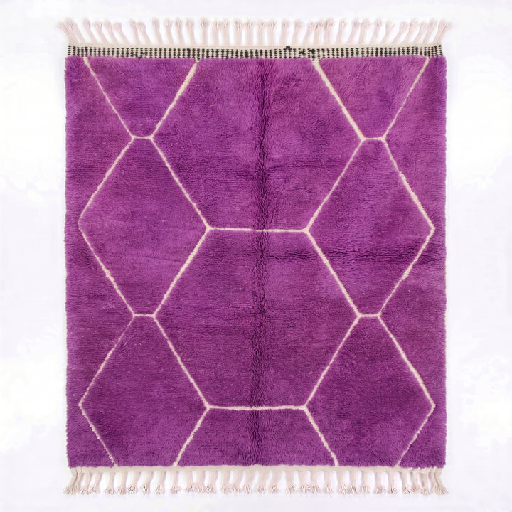 Custom Beni Ourain Rug | Amethyst Purple