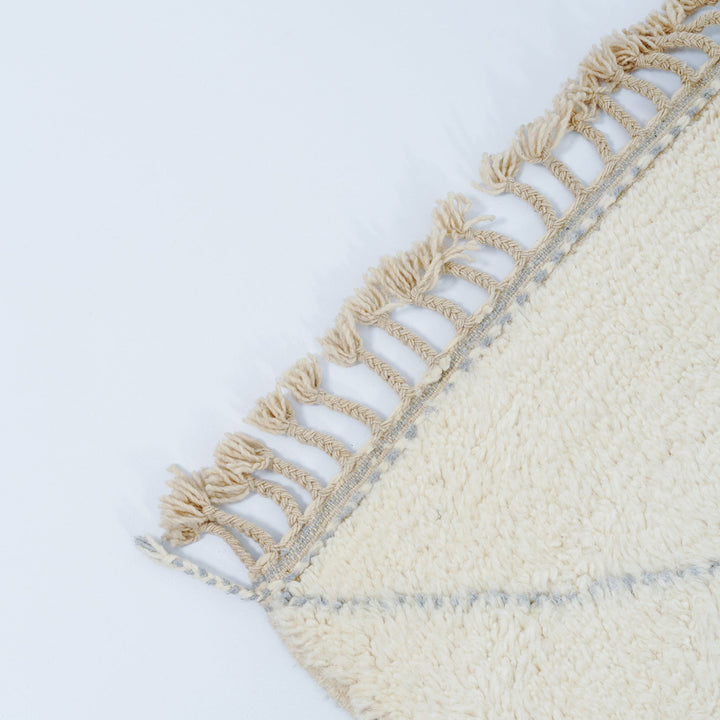Authentic Custom Beni Ourain Rug | Classic Grey Diamond Trellis