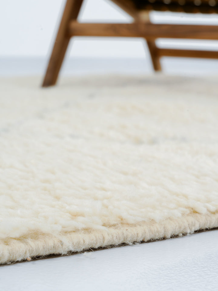 Authentic Custom Beni Ourain Rug | Classic Grey Diamond Trellis