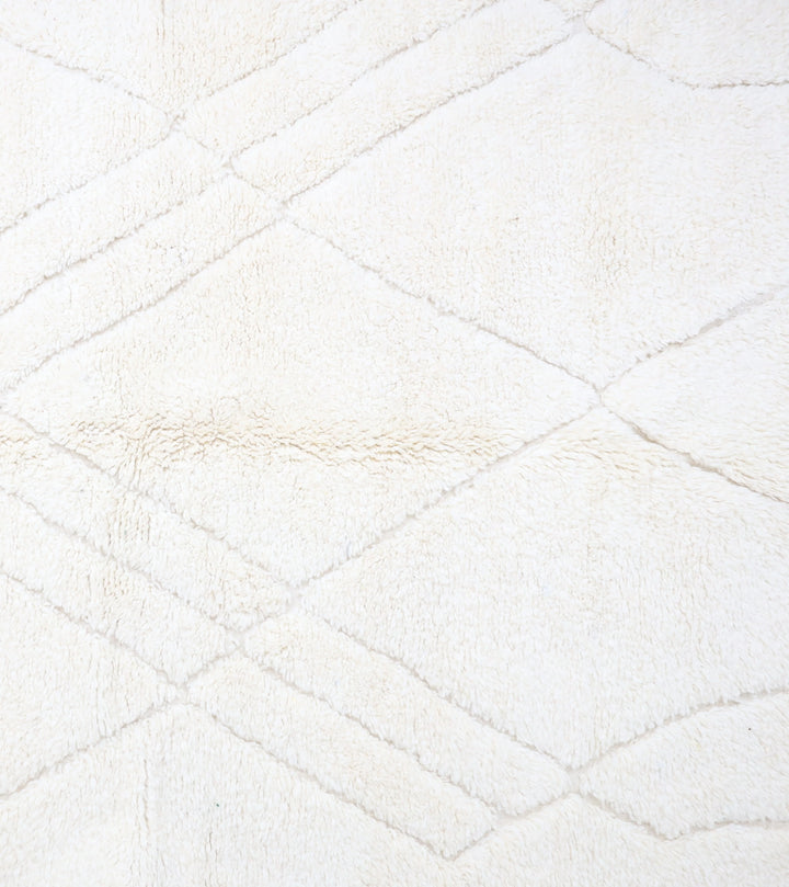 Authentic Custom Beni Ourain Rug | The Atlas Ivory Minimalist Tonal