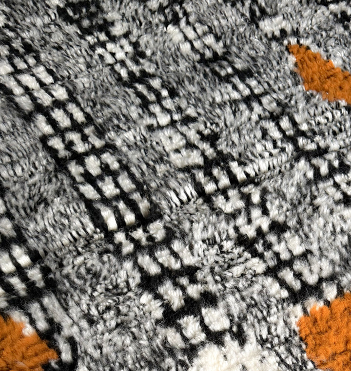Authentic Custom Beni Ourain Rug | Modern Geometric Art