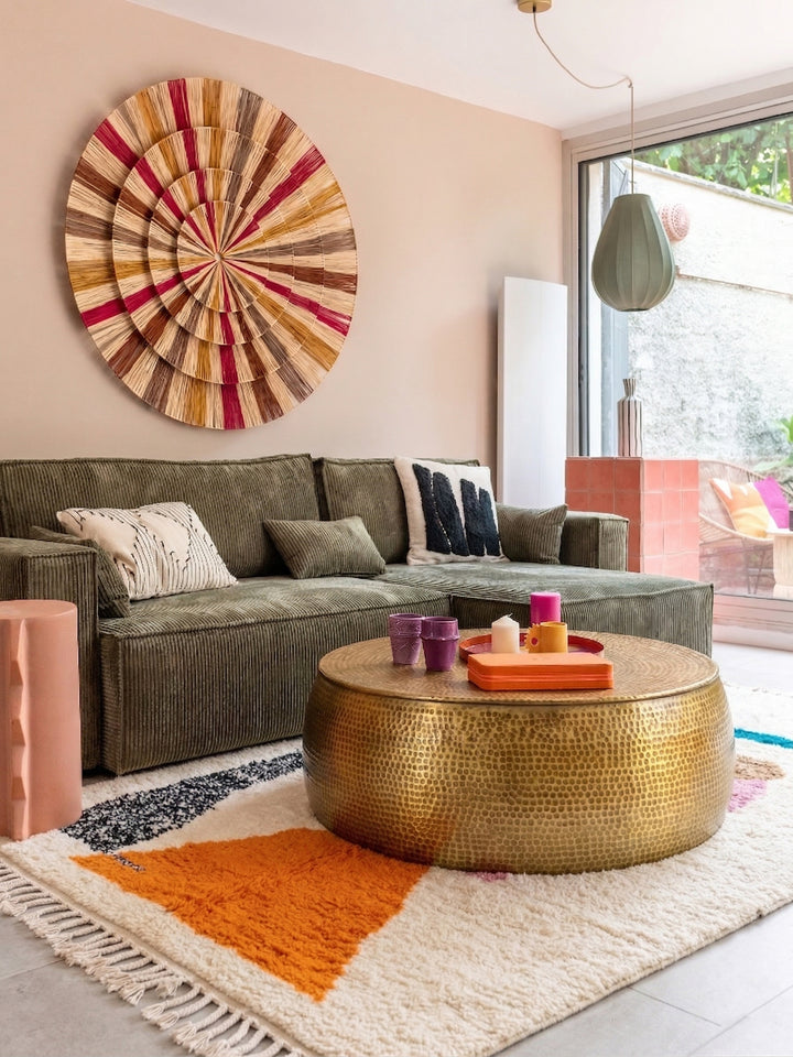 Authentic Custom Beni Ourain Rug | Contemporary Colorblock