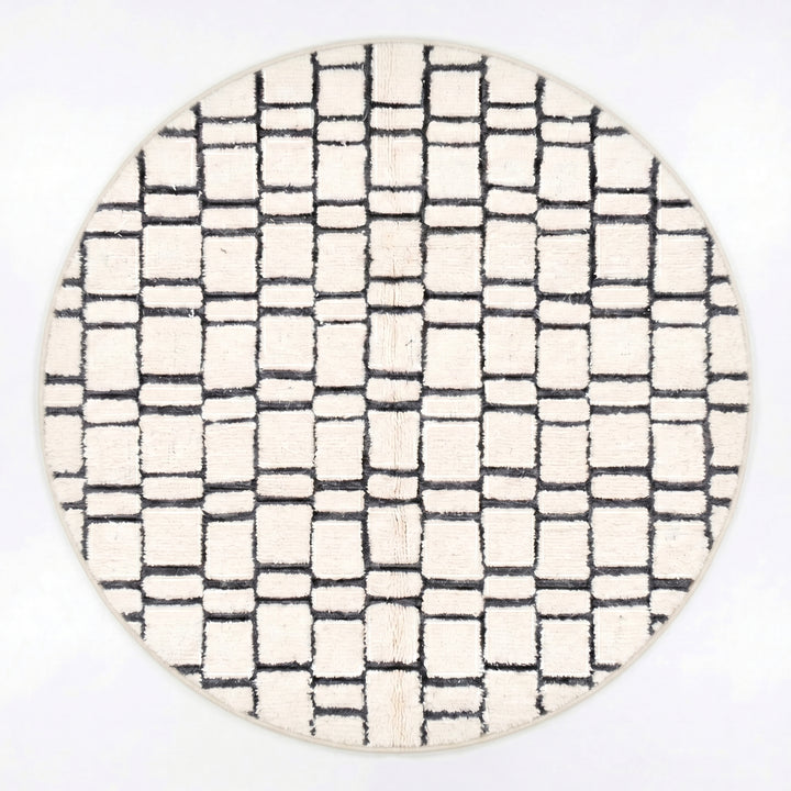 Custom Moroccan Round Rug – Authentic Moroccan Handwoven Wool