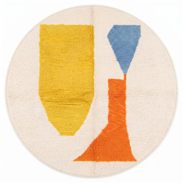 Tapis rond marocain sur mesure – Design d&