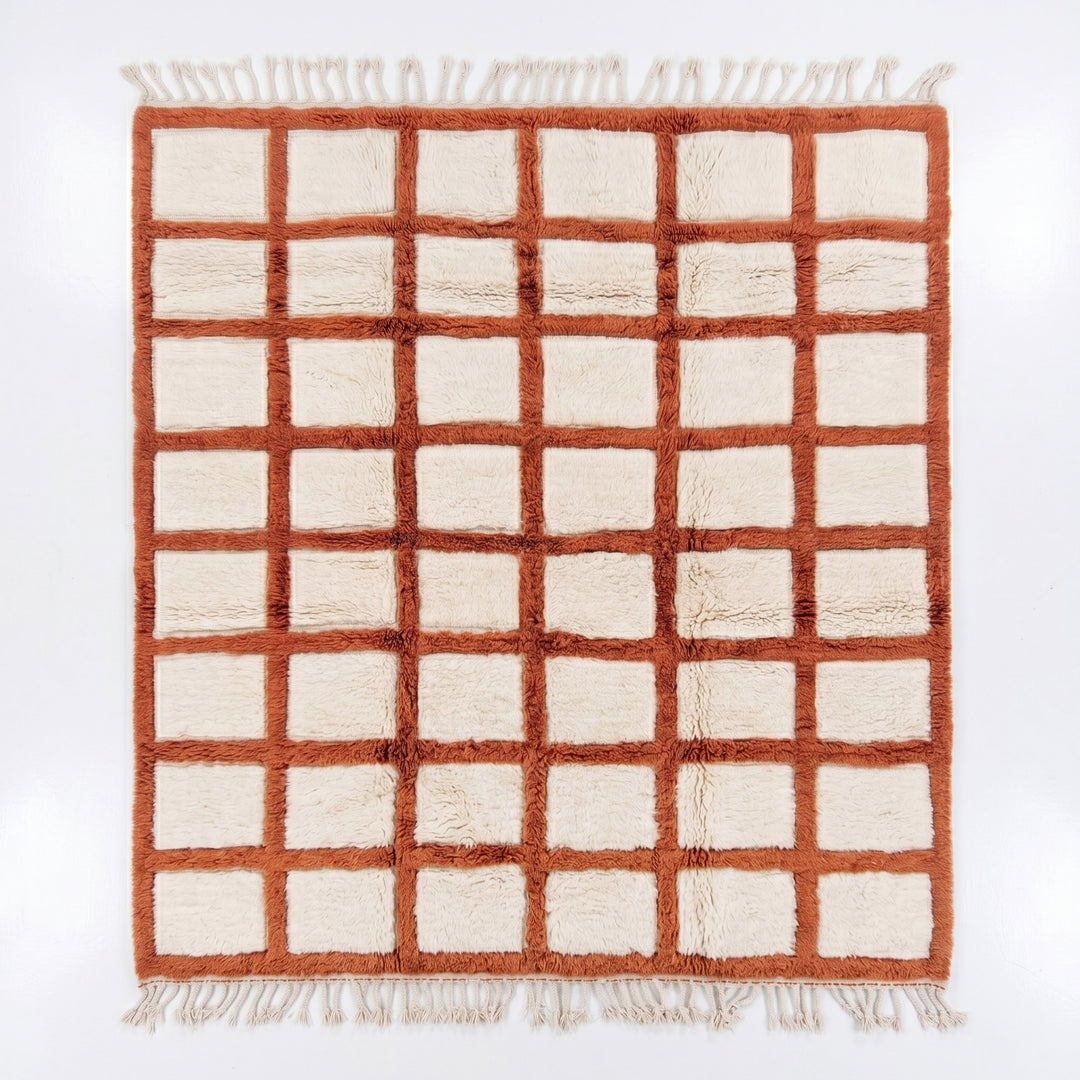 Tapis Beni Mrirt Sur Mesure | Carreaux Terracotta
