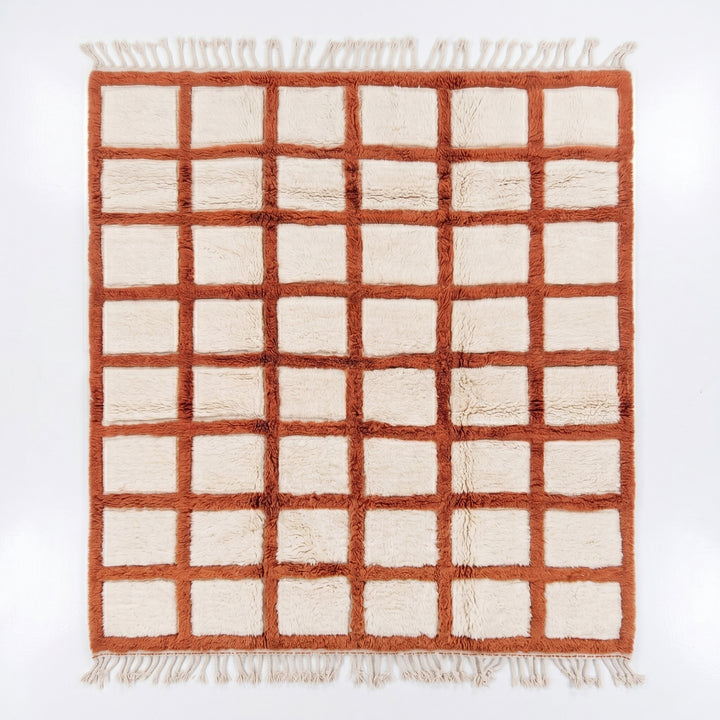 Tapis Beni Mrirt Sur Mesure | Carreaux Terracotta