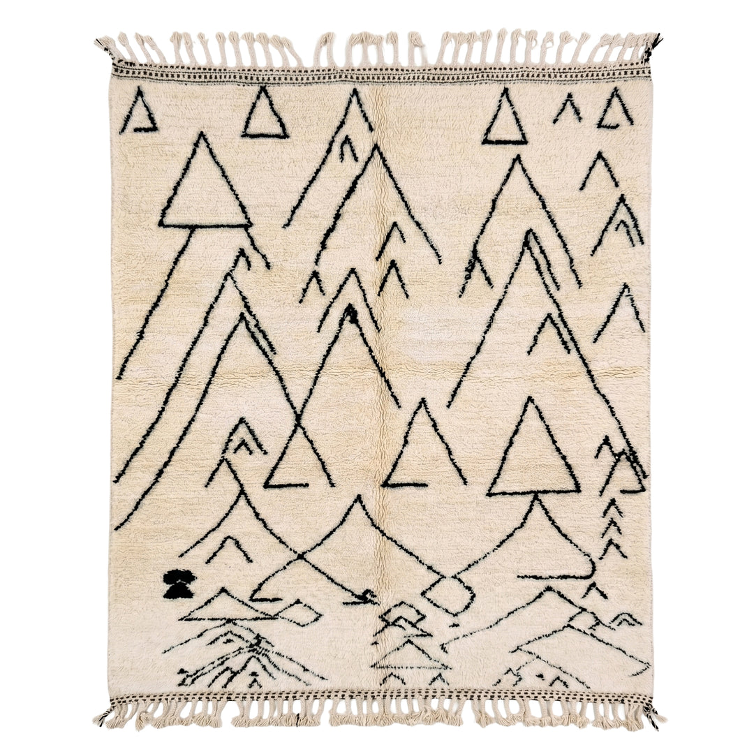 Authentic Custom Beni Ourain Rug– The Atlas Peaks Beni Ourain
