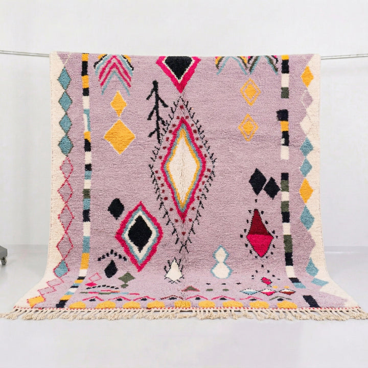 Custom Beni Ourain Rug - Vibrant Pink Boho
